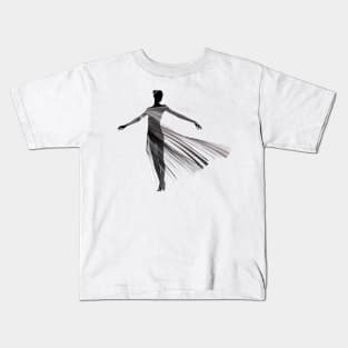 Dynamic Minimalism: Capturing the Essence of Dance in Line Art Kids T-Shirt